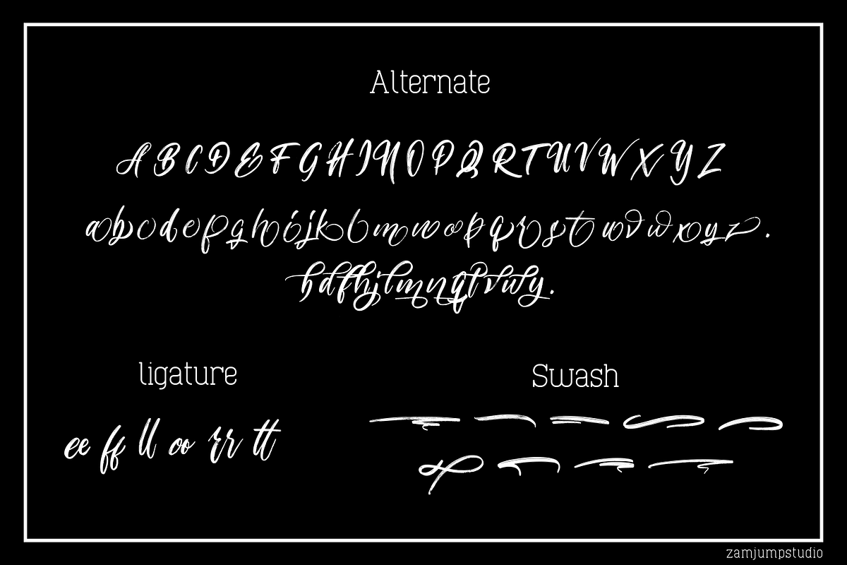 Billy Stranger, a Script Font by zamjumps (Photo 8 of 9)