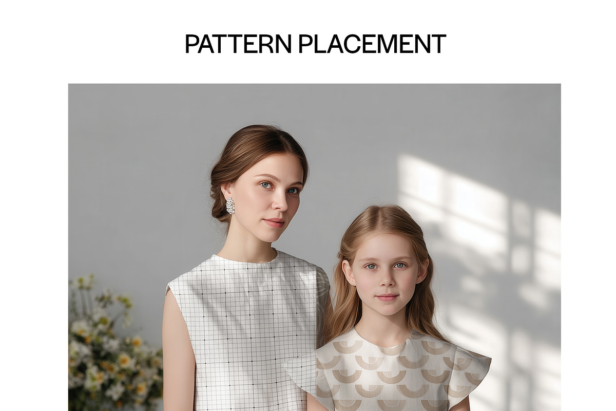 Matching Mom & Girl Mockup (PSD), a Shirt Mockup by 1001 mockups (Photo 4 of 13)