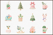 Cute Boho Christmas Clipart, an Illustration by Sublimation Artist (Thumbnail 3 of 6)
