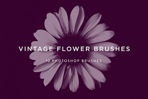 Vintage Flower Brushes