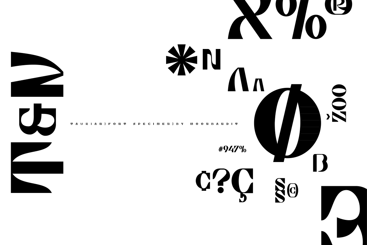 Taurian, bold & elegant display font, a Font by MoonBandit (Photo 3 of 9)