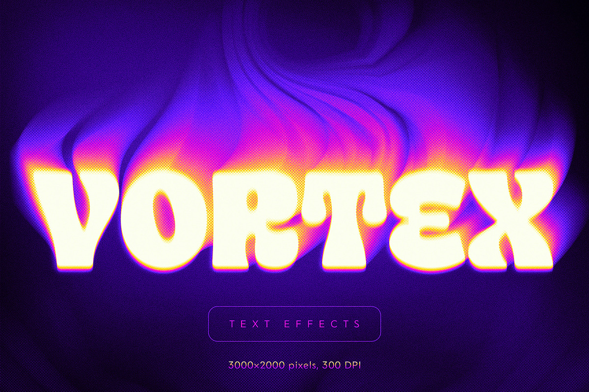 Twisted Halftone Text Effects, a Layer Style Add-On by Andrew Skoch Design (Photo 5 of 9)