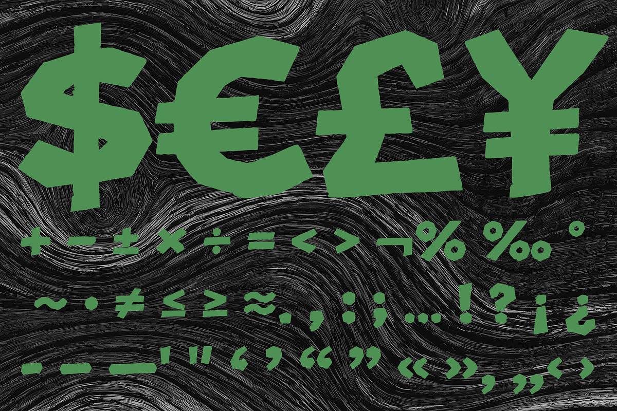 Blunt Scissors Font, a Sans Serif Font by Handmadefont (Photo 11 of 16)