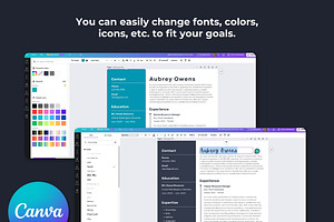 Customizable Resume Canva Template