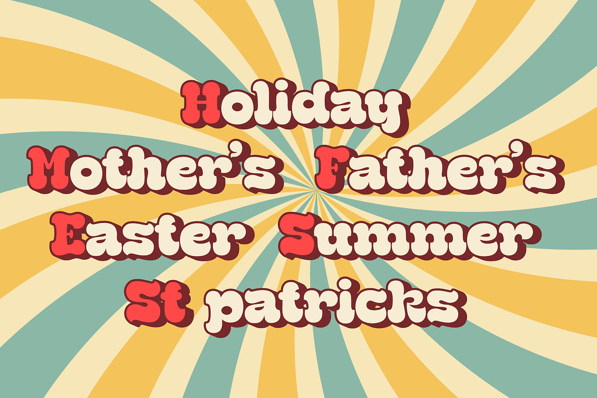 Retro Lover Font, a Handwritten Font by KengGraphic (Photo 4 of 10)