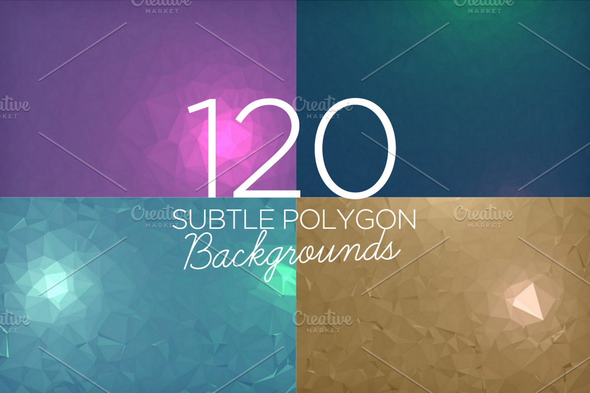 120 Subtle Polygon Backgrounds preview 4