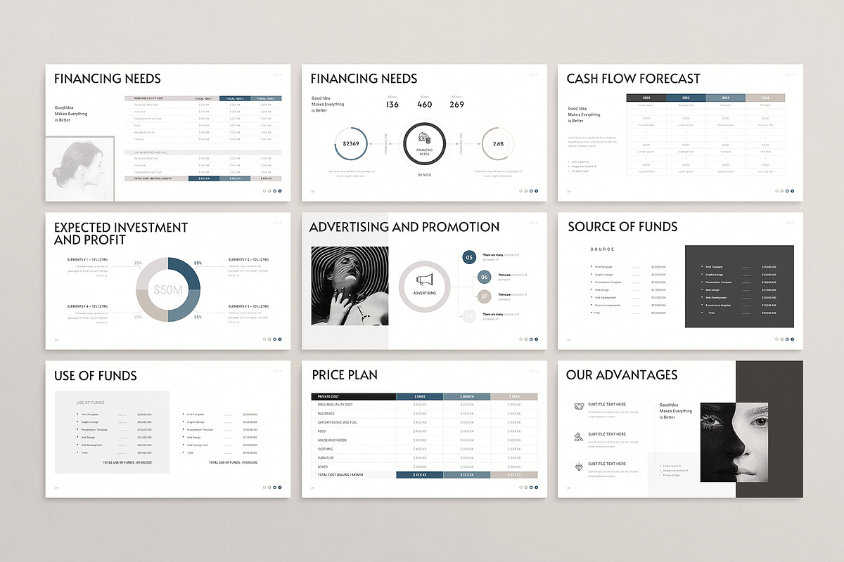 Minimal Business Plan Template Canva, a Presentation Template by ArtisanaAura (Photo 16 of 20)