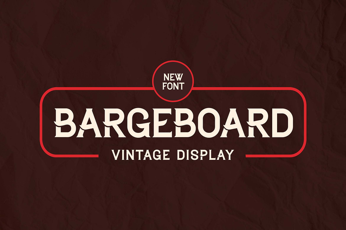 Bargeboard Vintage Serif Font, a Serif Font by UICreative (Photo 1 of 13)