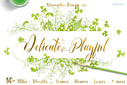Delicate&Playful-for wedding suites, an Illustration by watercolorwild.graphics (Thumbnail 1 of 9)