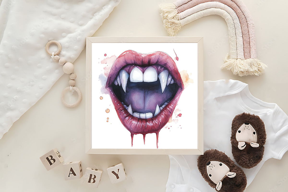Pastel Goth Halloween Clipart, an Illustration by CraftArtStudio (Photo 6 of 6)