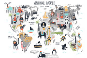 Animal World - Map Creator, an Animal Illustration by Oksana Stepova (Thumbnail 2 of 15)