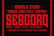 NCL Sebgorq - Urban Font, a Sans Serif Font by Enxyclo Studio (Thumbnail 1 of 19)