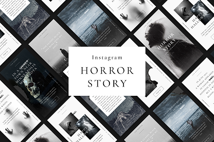 Instagram Horror Stories & Posts, a Social Media Template by AnagramDesign