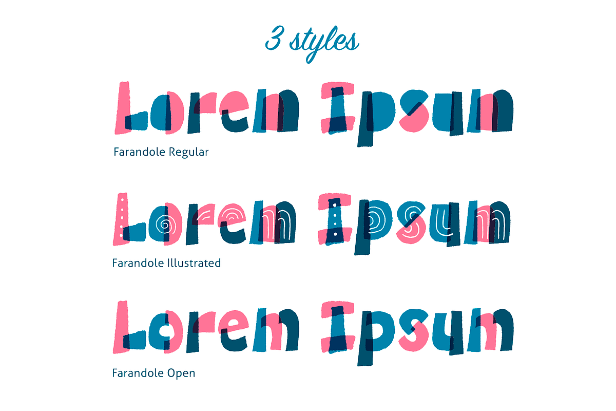 Farandole Layered Color Font 30%OFF preview 6
