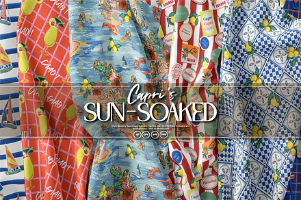 Capri's Sun-soaked, a Pattern Graphic by MSNTY STUDIOX