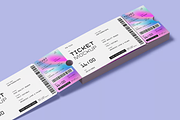 Event Ticket Mockup Set, a Merchandise Mockup by graphicsauce (Thumbnail 3 of 4)