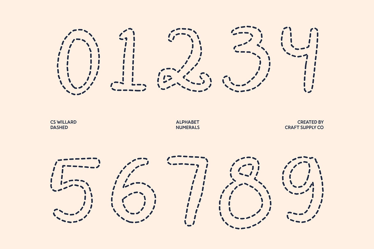 CS Willard Dashed, a Script Font by Craft Supply Co. (Photo 6 of 8)