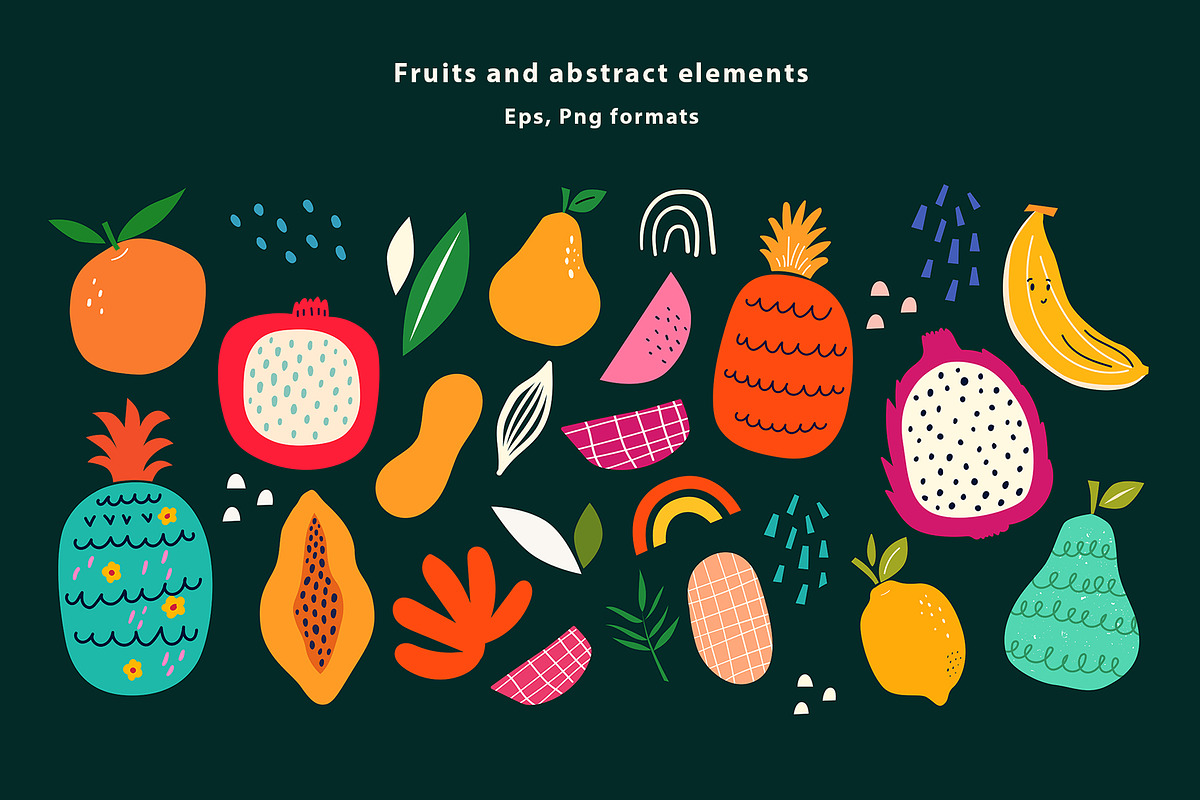 Fresh seamless patterns + posters, a Decorative Illustration by MoleskoStudio (Photo 5 of 21)