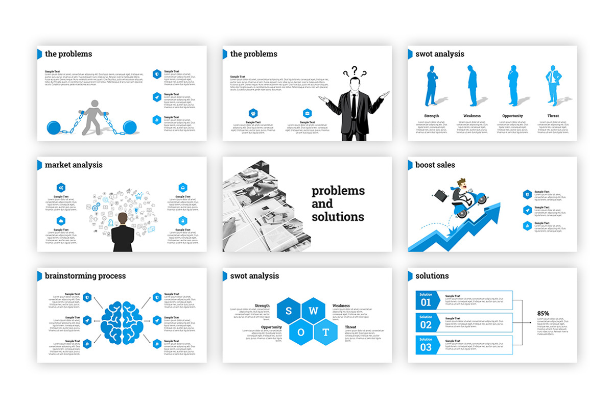 Hexagon - PowerPoint Template, a Presentation Template by everslide (Photo 6 of 9)