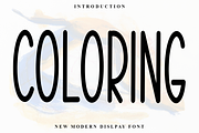 Coloring, a Script Font by FreshTypeINK (Thumbnail 1 of 7)