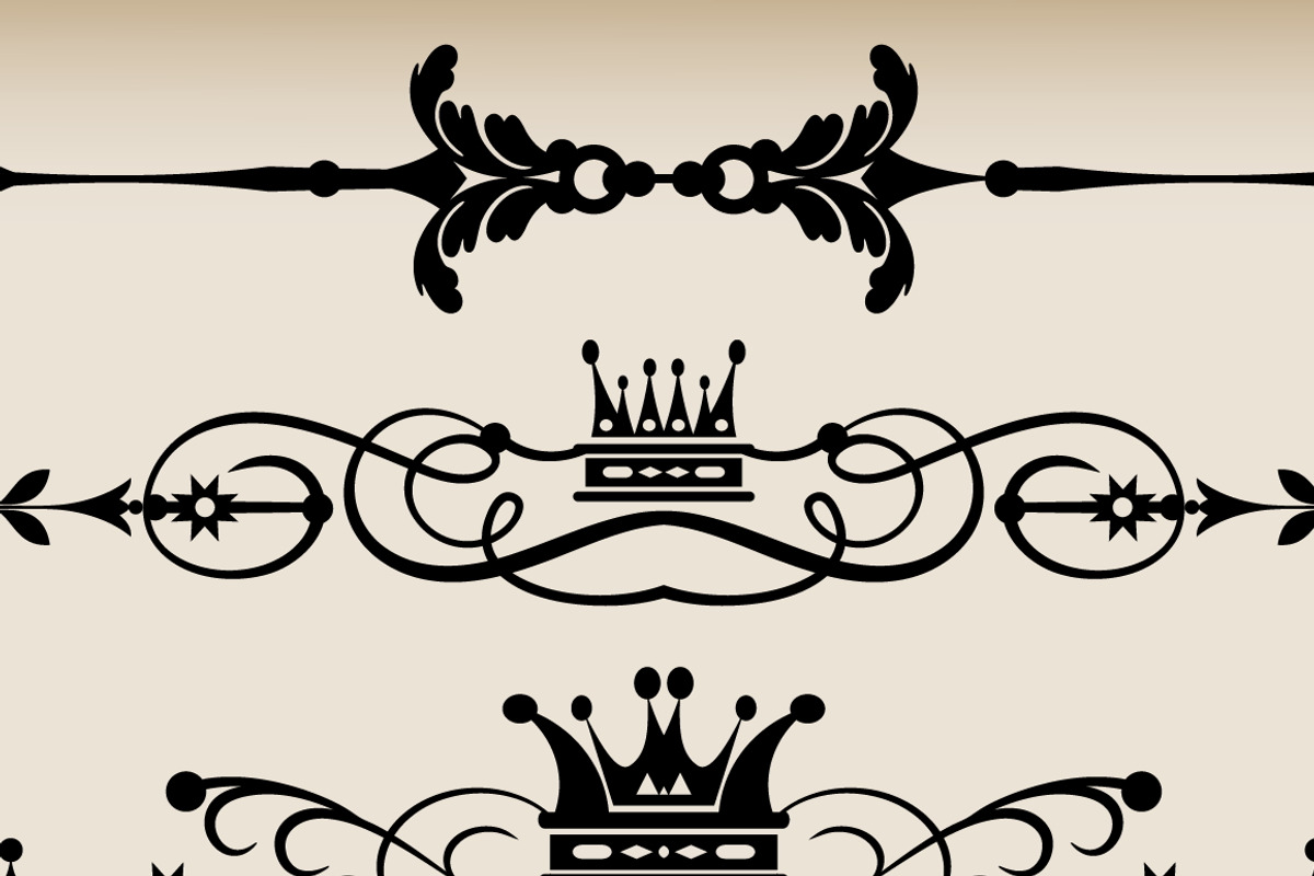 Set Vintage Elements, an Outline Icon by kio (Photo 4 of 4)