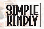 Simple Kindly | Script Font, a Script Font by Scratchones (Thumbnail 1 of 8)