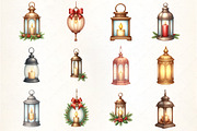 Christmas Candle Lantern Clipart, an Illustration by CrexoraLab (Thumbnail 3 of 5)