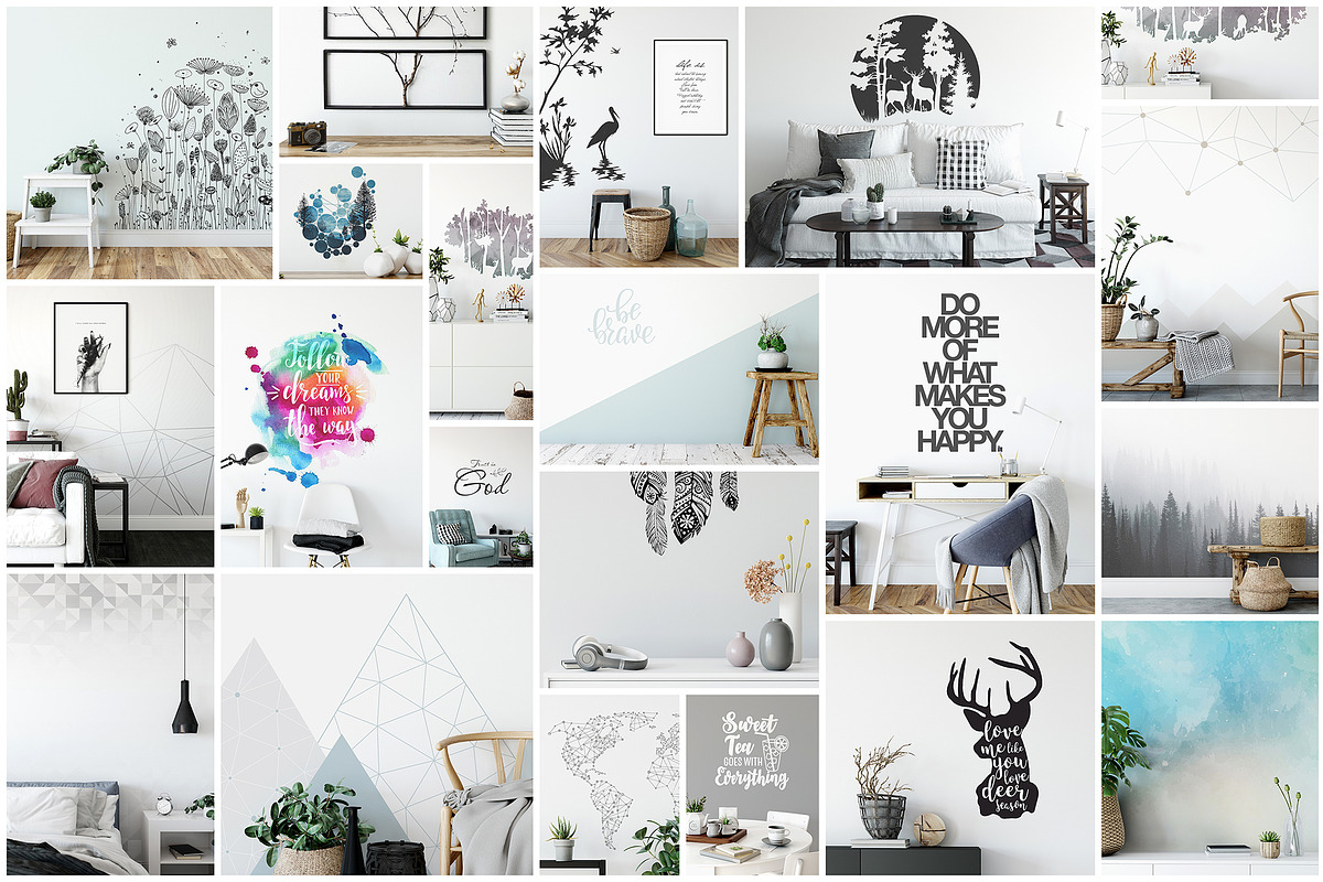 Frames & Walls Scandinavian Bundle, a Household Mockup by Yuri-U (Photo 2 of 38)