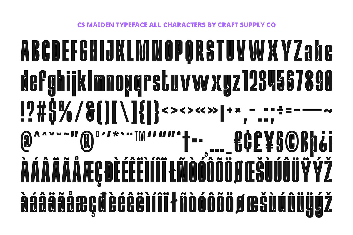 CS Maiden – Inktrap Font, a Sans Serif Font by Craft Supply Co. (Photo 8 of 8)