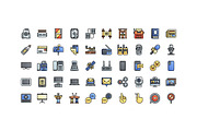 50 Communication Icons, an Outline Icon by Side Project (Thumbnail 2 of 9)