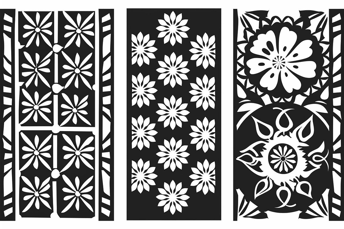 Elegant Floral Laser Cut Panel Bundl, a Graphic by BIPLOB EXPERT (Photo 10 of 10)