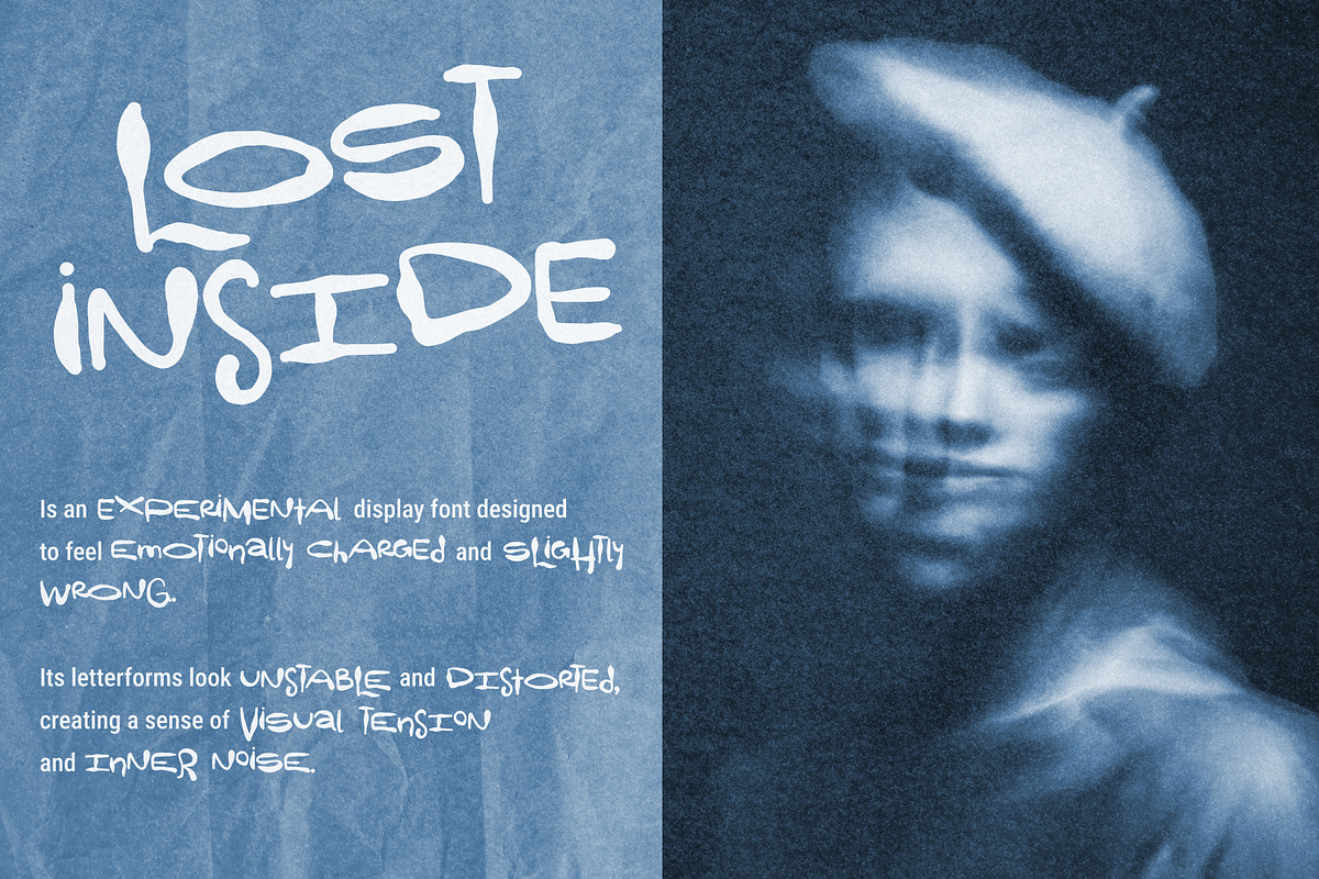 Lost Inside: Experimental Font, a Handwritten Font by Anastasiia VNSK (Photo 4 of 11)