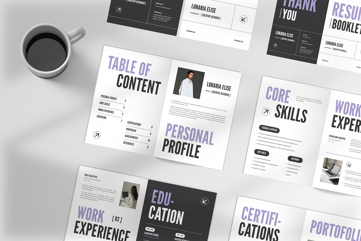 Resume Booklet, a Print Template by Annora Studio (Photo 2 of 6)