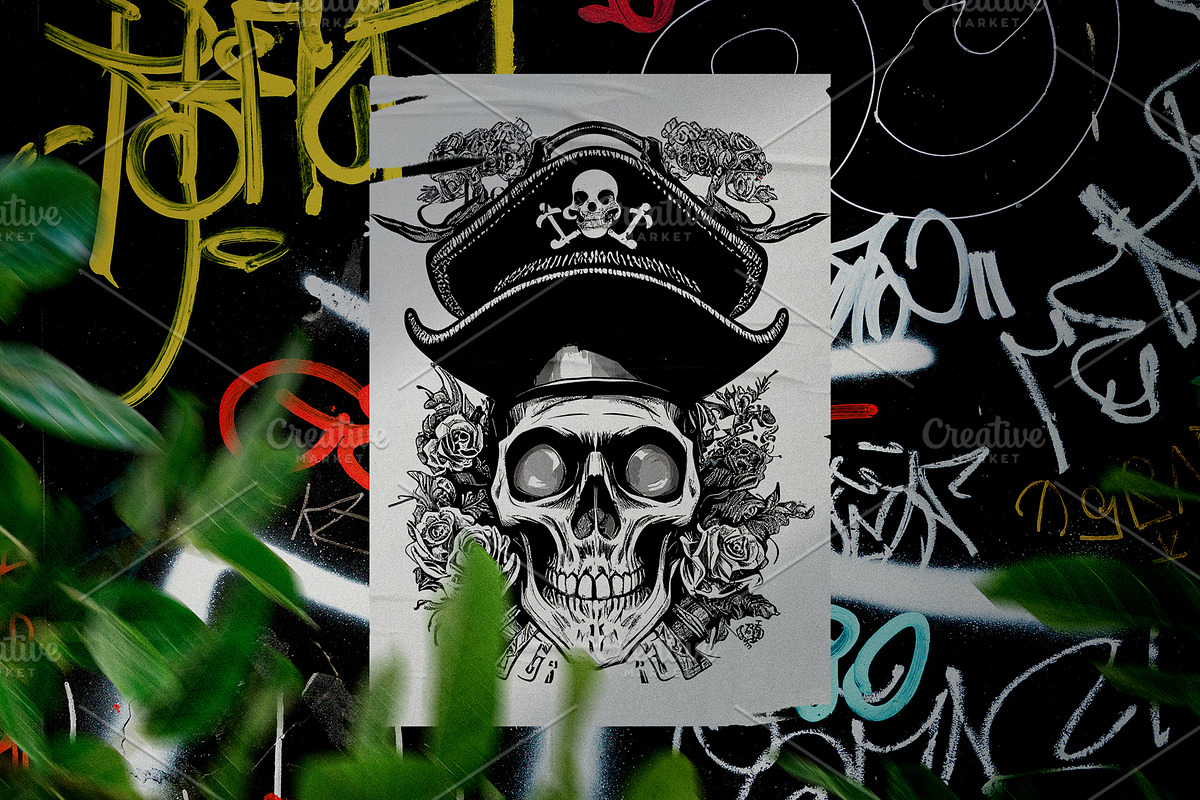 Pirate skull illustration, an Illustration by optimism (Photo 4 of 4)