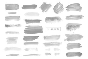 Watercolor Brush Strokes