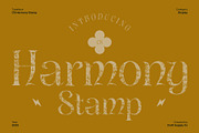 CS Harmony Stamp, a Serif Font by Craft Supply Co. (Thumbnail 1 of 8)