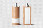 Cosmetic Wood Bottles Mockup, a Product Mockup by zpackcreative (Thumbnail 4 of 4)
