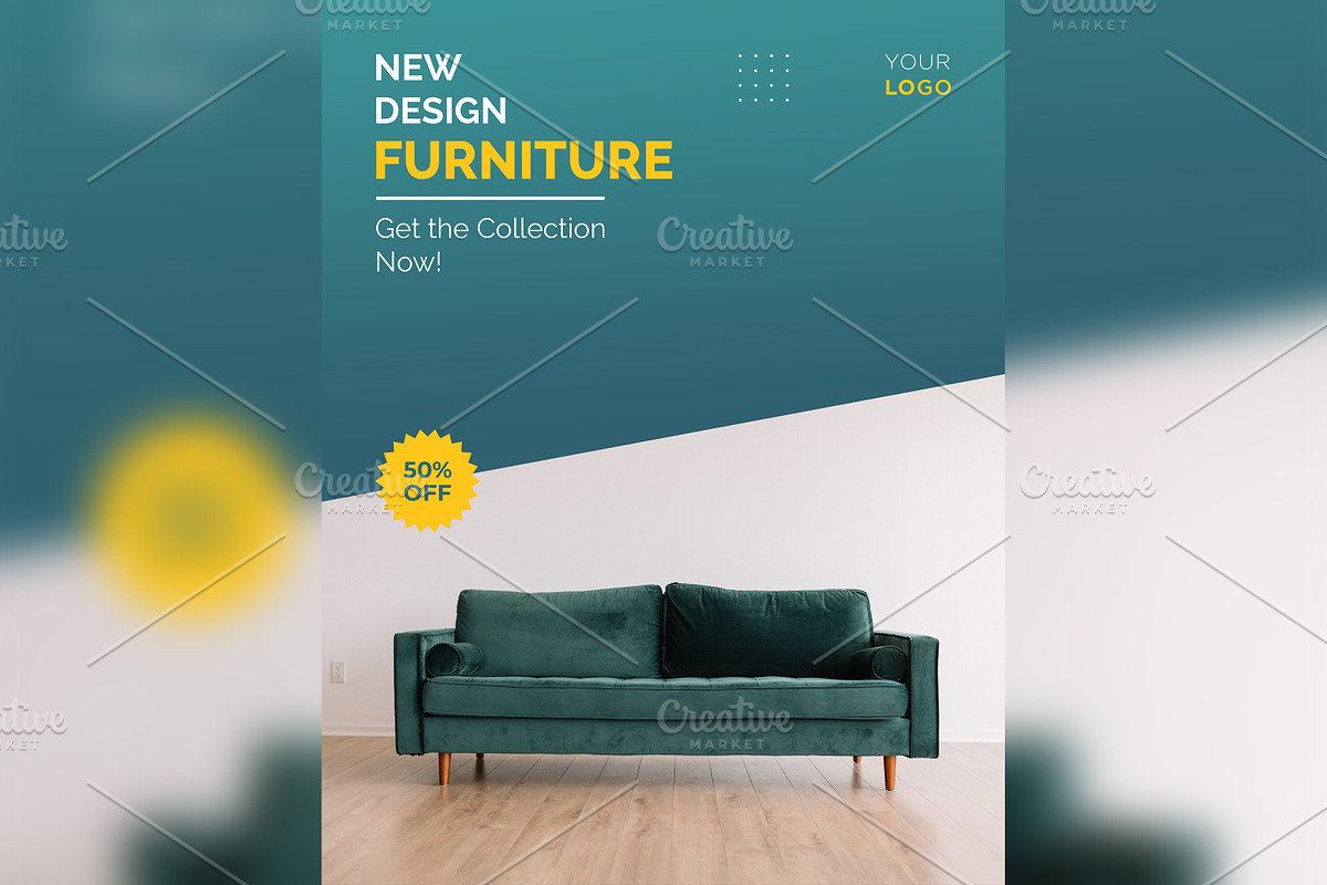 Modern Furniture Poster Design 31, a Social Media Template by shahsoft (Photo 2 of 2)