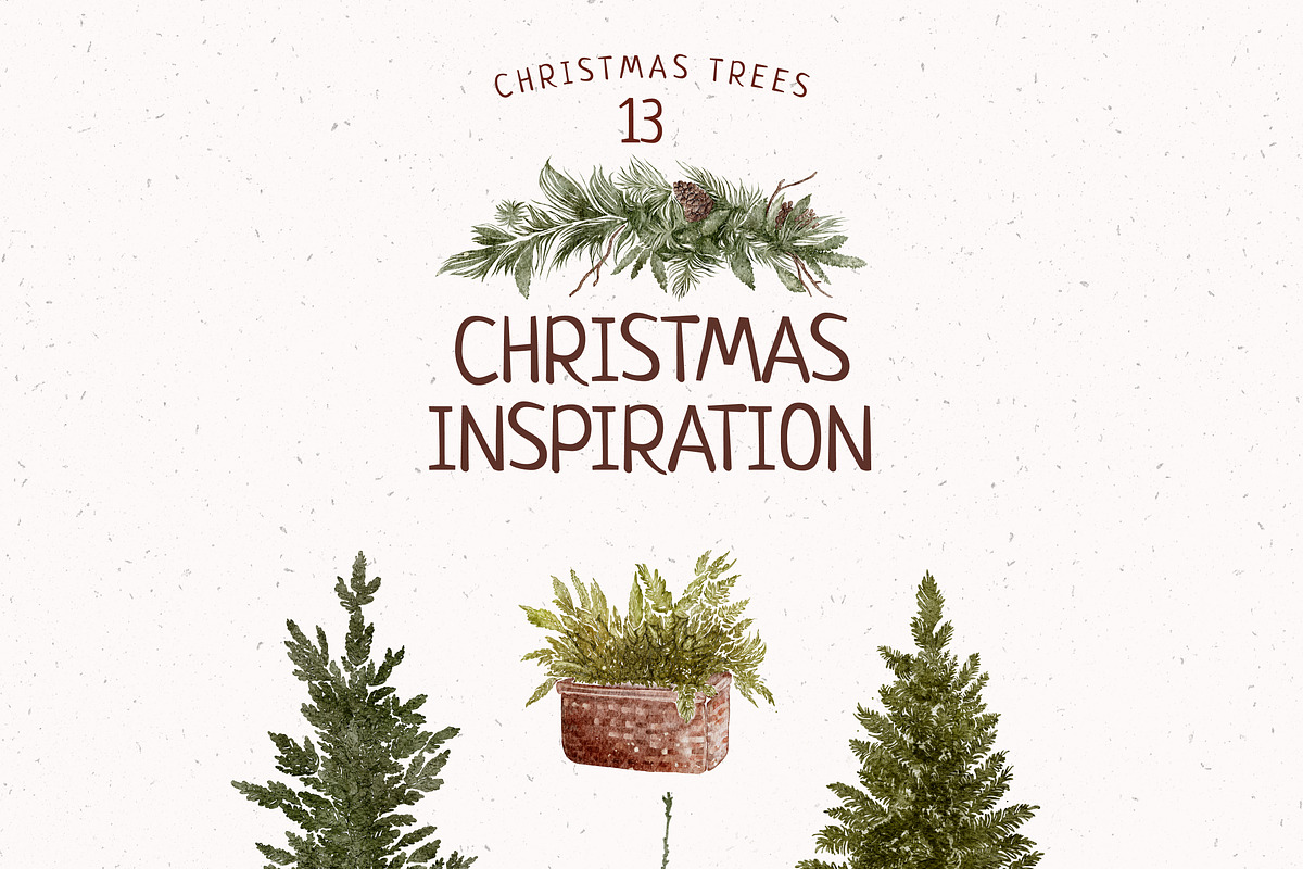 Christmas Inspiration Watercolor set, a Seasonal Illustration by Yakovleva Margarita (Photo 14 of 19)