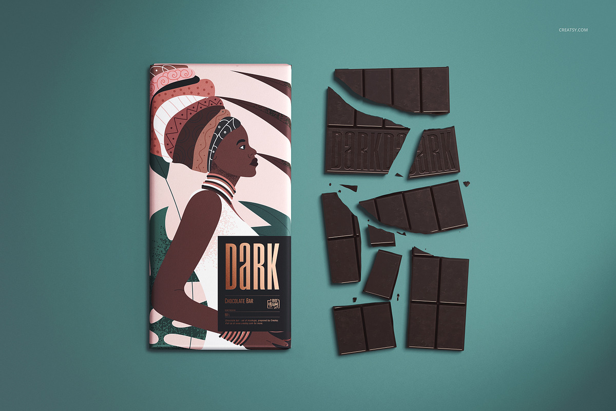 Chocolate Bar Mockup Set, a Packaging Mockup by creatsy2 (Photo 5 of 11)