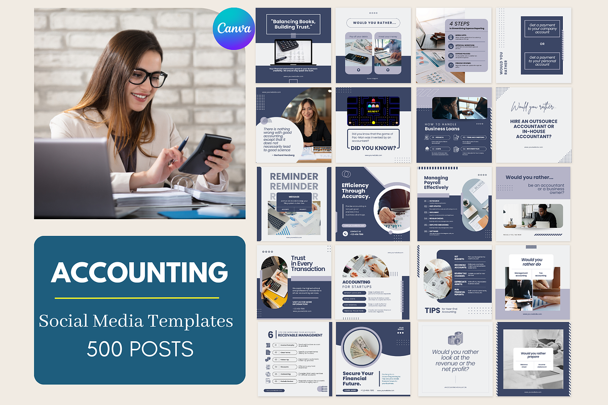 Accountant Posts - Canva Templates, a Social Media Template by Viral Content Design (Photo 15 of 15)