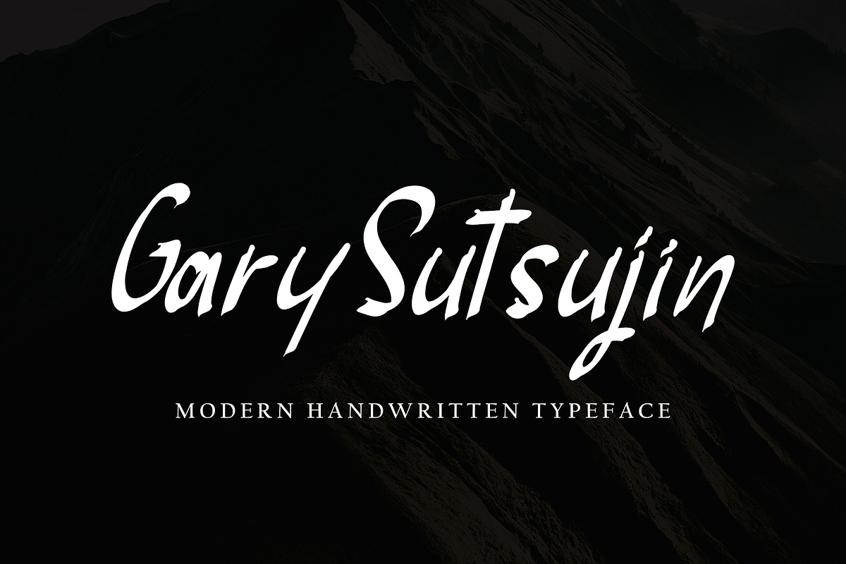 Gary Sutsujin, a Handwritten Font by HaKi Studio (Photo 1 of 5)