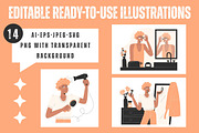 Morning Routine LGBTQ Men, a Person Illustration by YuskinKot (Thumbnail 5 of 8)
