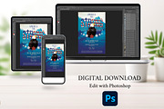 Gospel Concert Flyer Photoshop, a Flyer Template by Godserv Designs (Thumbnail 9 of 10)