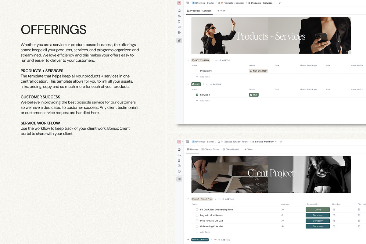 Clickup Template - Biz HQ Hub, a Templates & Theme by 89 Golden Blvd (Photo 4 of 6)