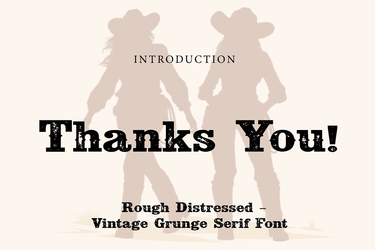 Rough Distressed, a Serif Font by Wow Magic (Photo 3 of 3)