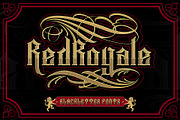 Red Royale – Blackletter Fonts, a Blackletter Font by Prioritype Co (Thumbnail 1 of 10)