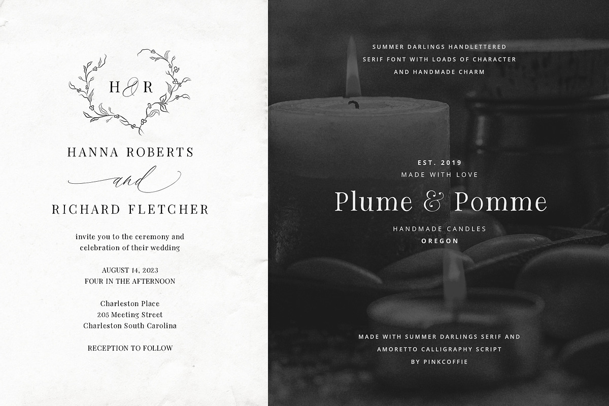 Summer Darlings | Handlettered Serif, a Serif Font by Pink Coffie (Photo 4 of 20)