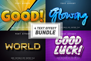 Font Text Effect 3d Editable Vol 6