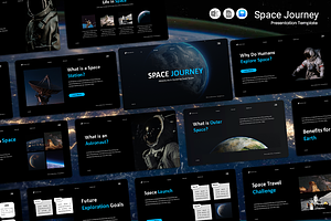Space Journey - Keynote Template, a Presentation Template by Iqsiart Studio